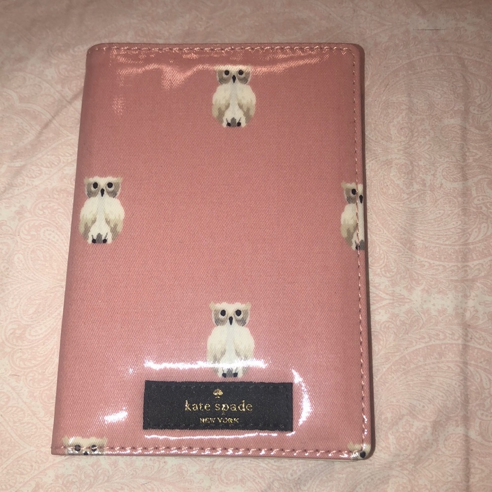Kate Spade Pink Owls Passport Case